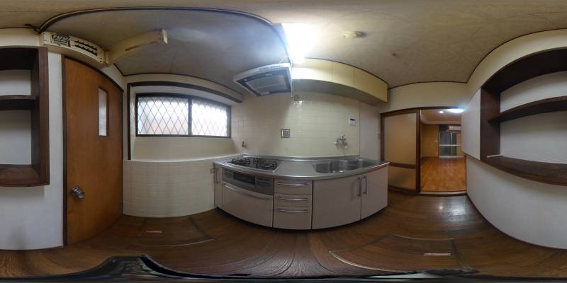 パノラマ画像キッチン