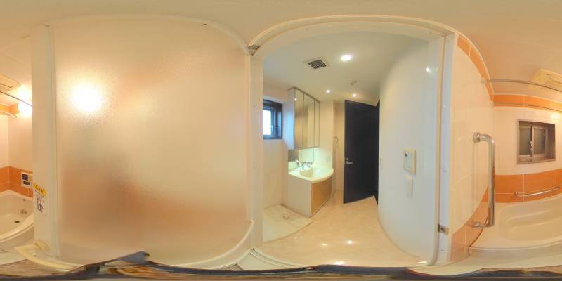 パノラマ画像バスルーム