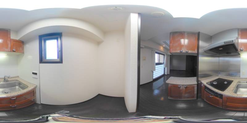 パノラマ画像キッチン