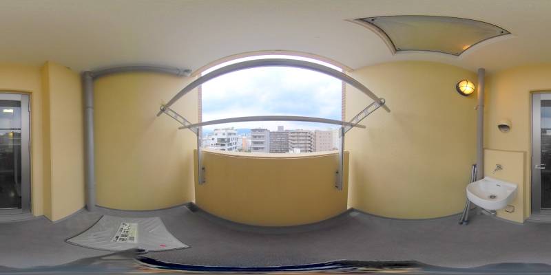 パノラマ画像バルコニー