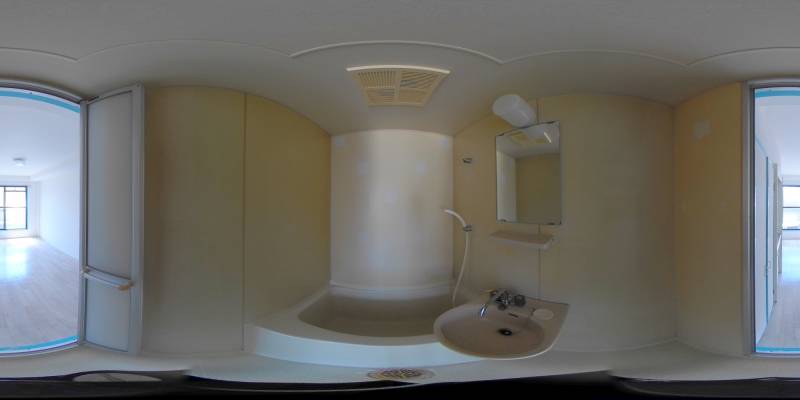 パノラマ画像バスルーム