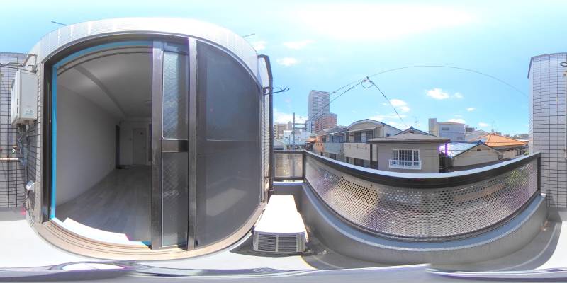 パノラマ画像バルコニー