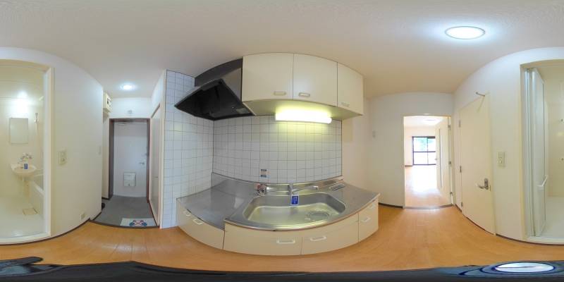 パノラマ画像キッチン