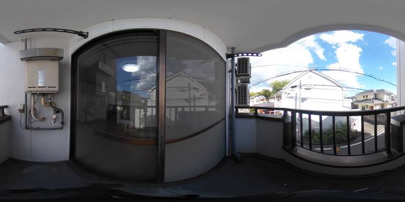 パノラマ画像バルコニー