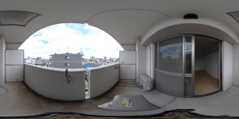 パノラマ画像バルコニー