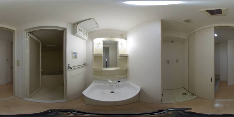 パノラマ画像洗面所