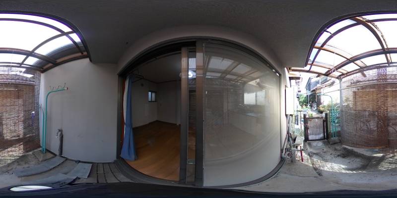 パノラマ画像バルコニー