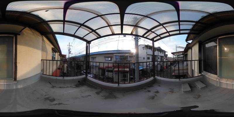 パノラマ画像バルコニー