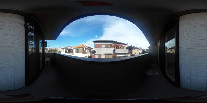 パノラマ画像バルコニー