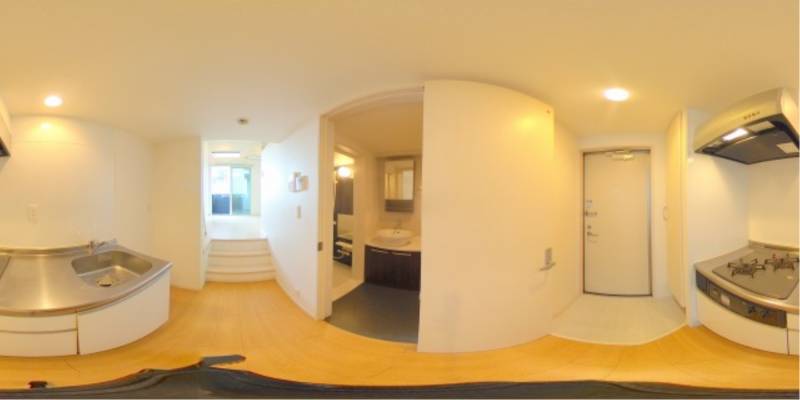 パノラマ画像キッチン