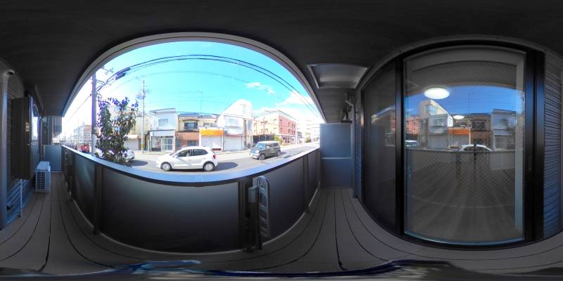 パノラマ画像バルコニー