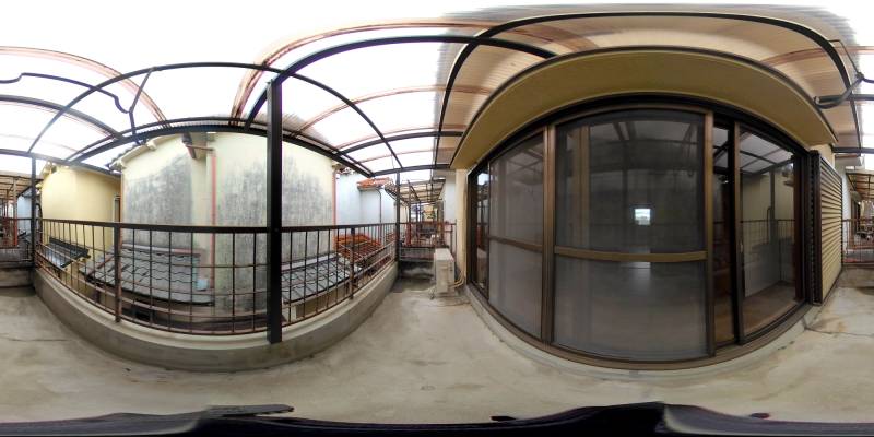 パノラマ画像バルコニー