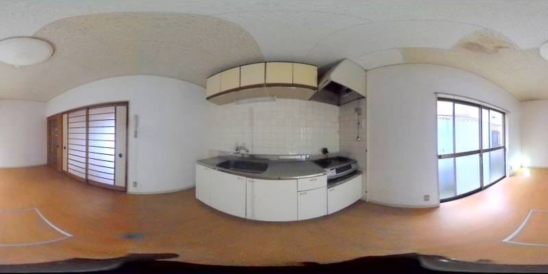 パノラマ画像キッチン