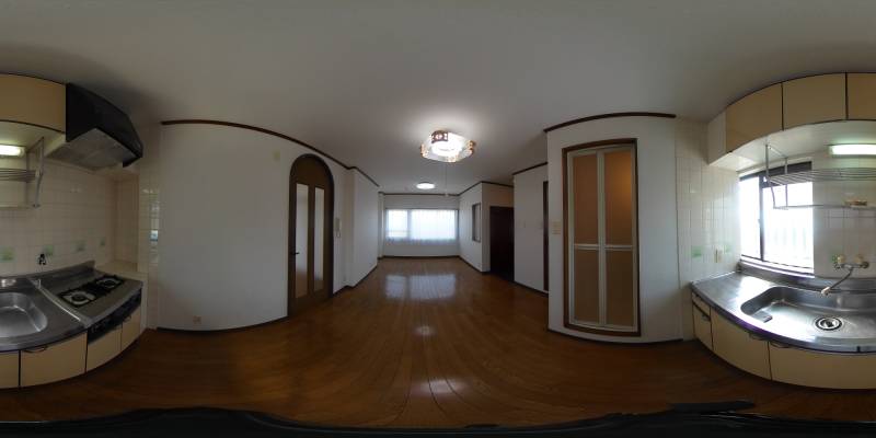 パノラマ画像キッチン