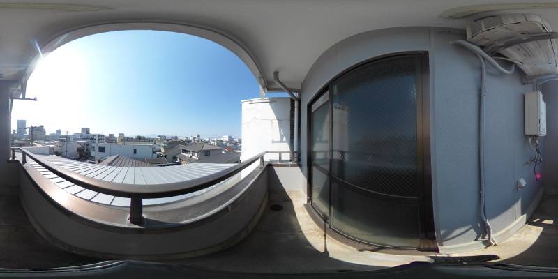 パノラマ画像バルコニー