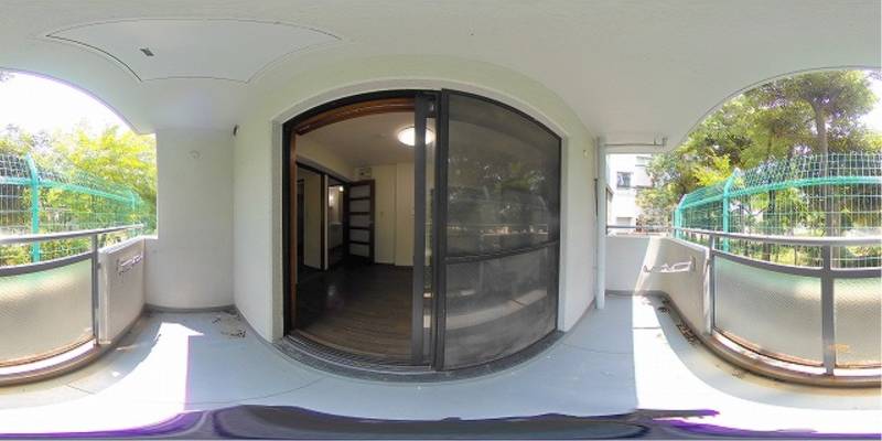 パノラマ画像バルコニー