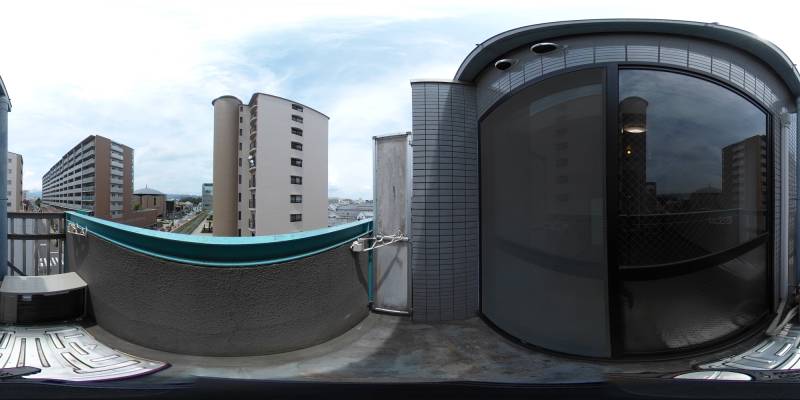 パノラマ画像バルコニー