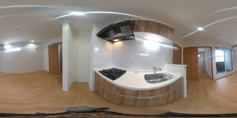 パノラマ画像キッチン