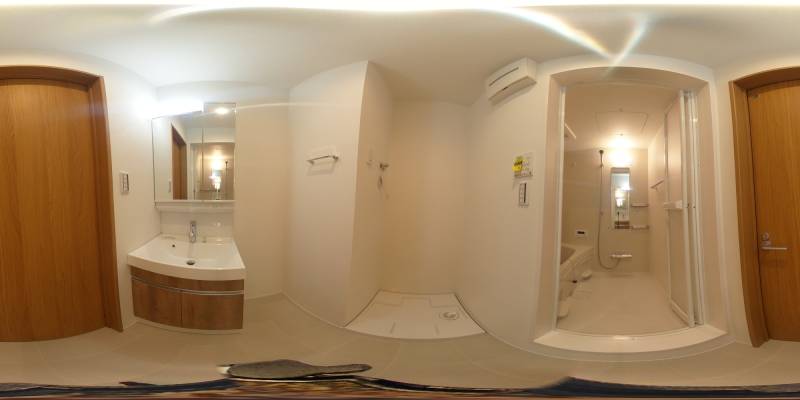 パノラマ画像洗面所