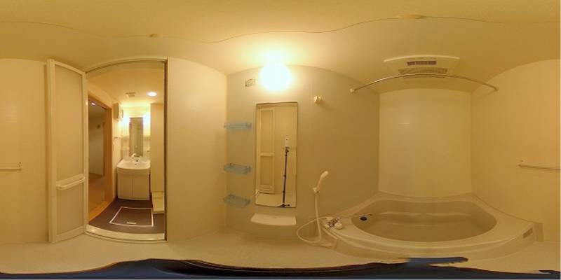 パノラマ画像バスルーム