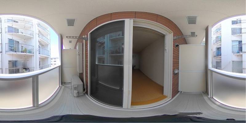 パノラマ画像バルコニー