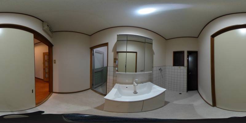 パノラマ画像洗面所