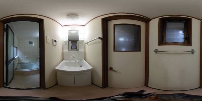 パノラマ画像洗面所