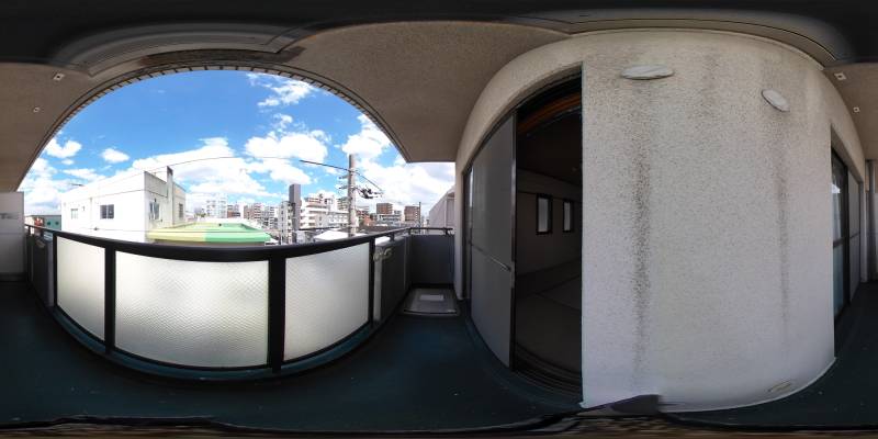 パノラマ画像バルコニー