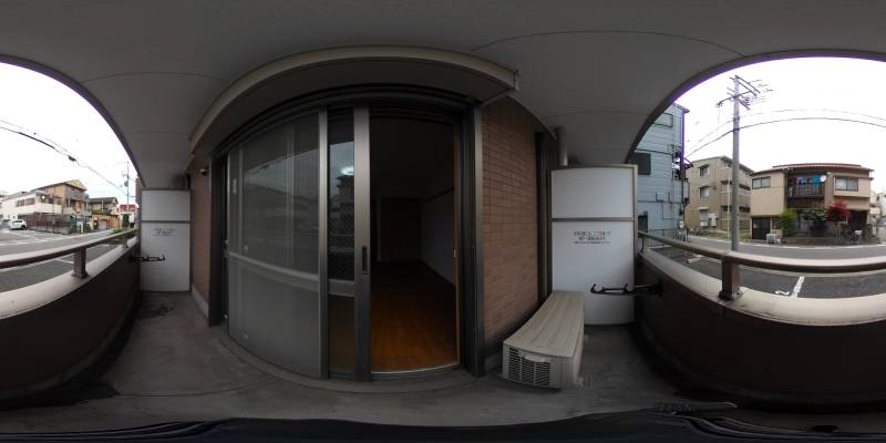 パノラマ画像バルコニー