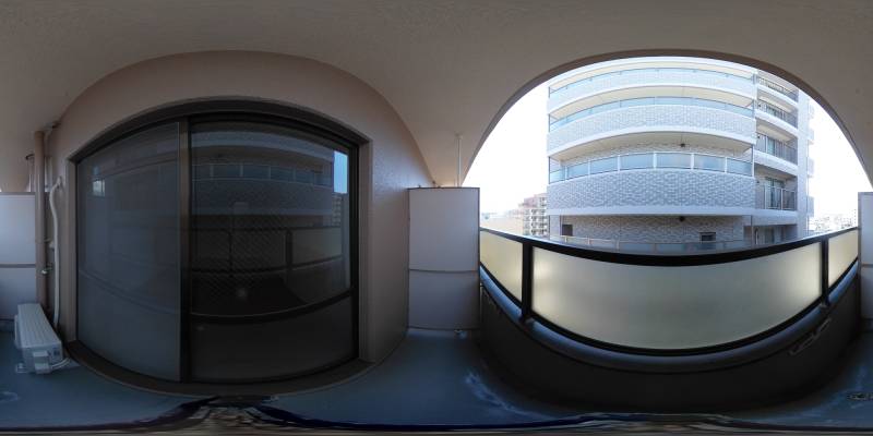 パノラマ画像バルコニー