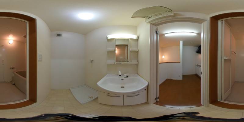 パノラマ画像洗面所