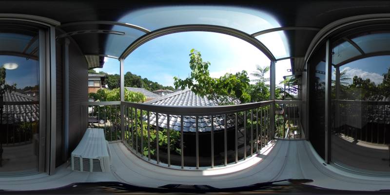 パノラマ画像バルコニー