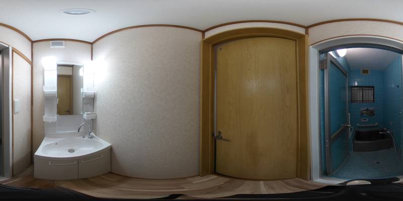 パノラマ画像洗面所