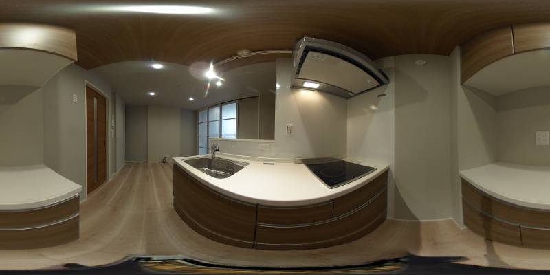 パノラマ画像キッチン