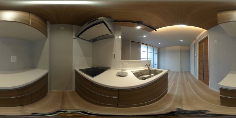 パノラマ画像キッチン