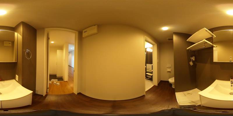 パノラマ画像洗面所