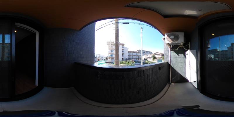 パノラマ画像バルコニー