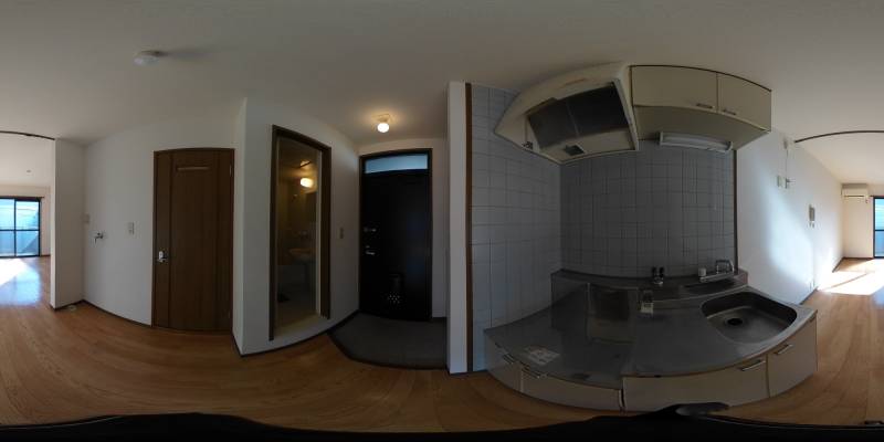 パノラマ画像キッチン