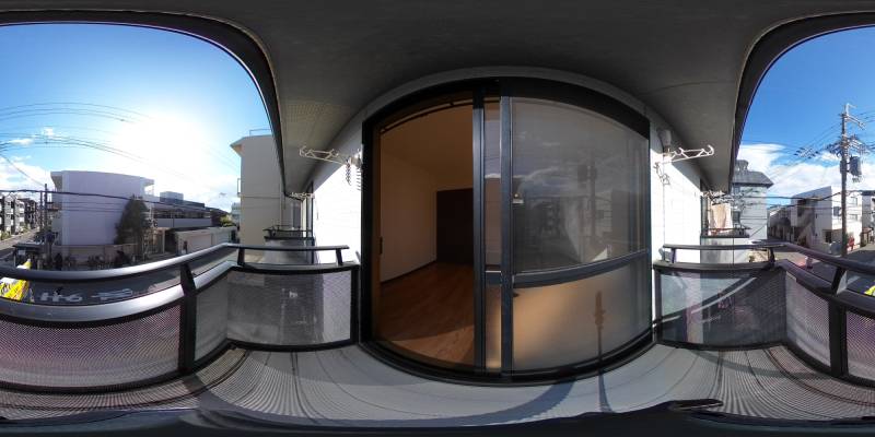 パノラマ画像バルコニー