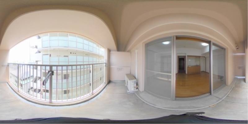 パノラマ画像バルコニー