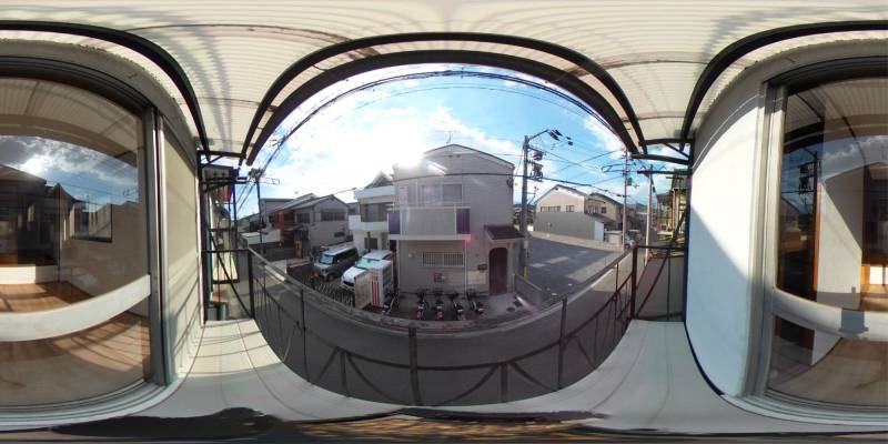 パノラマ画像バルコニー