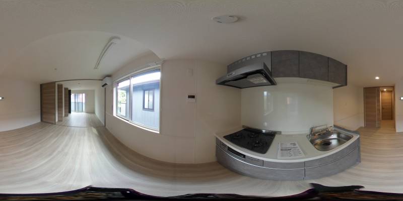 パノラマ画像キッチン