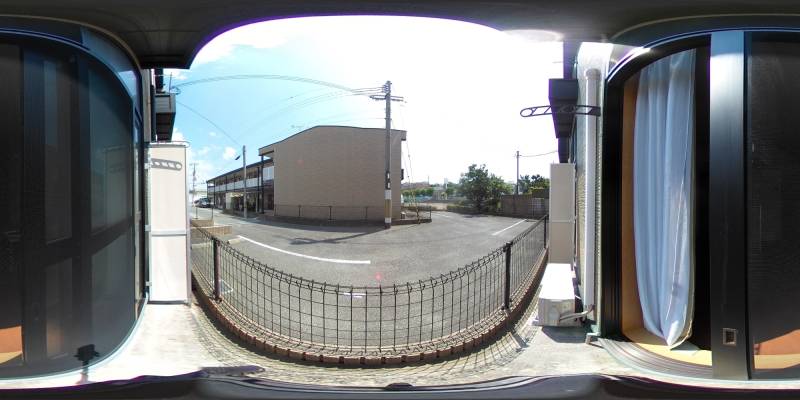 パノラマ画像バルコニー