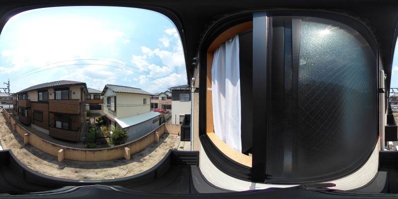 パノラマ画像バルコニー