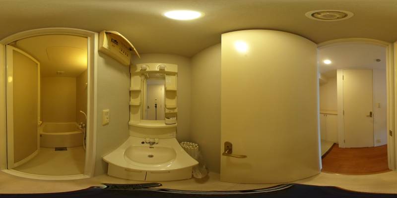 パノラマ画像洗面所