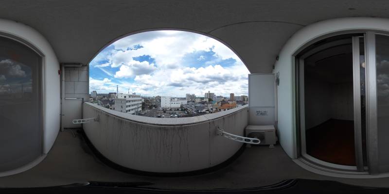 パノラマ画像バルコニー