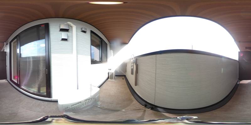 パノラマ画像バルコニー