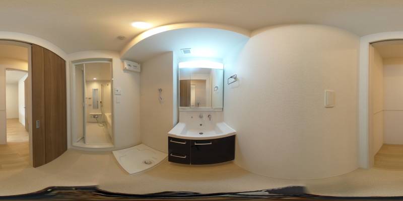 パノラマ画像洗面所