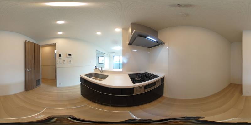 パノラマ画像キッチン