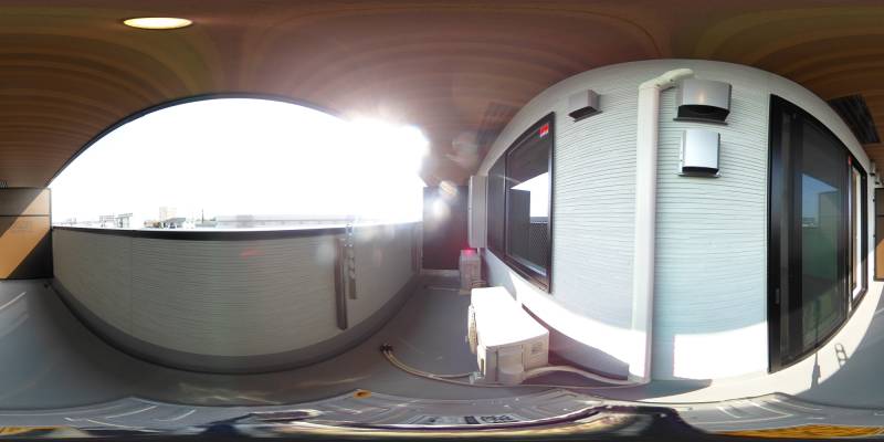 パノラマ画像バルコニー